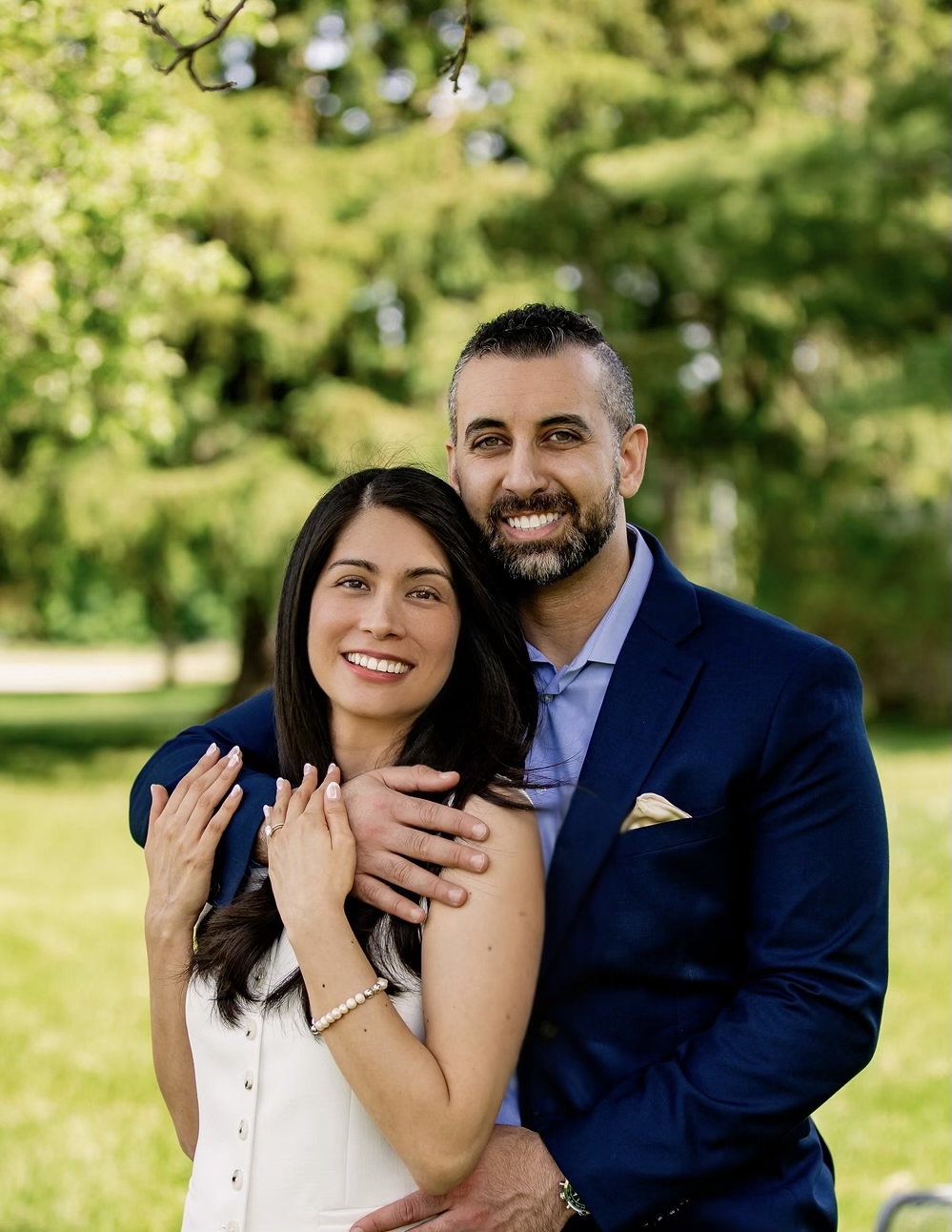 Ximena and Ramy together outdoors